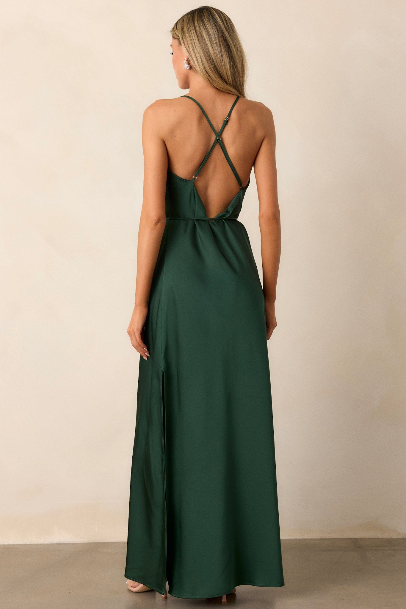 Gleaming Glam Emerald Maxi Dress