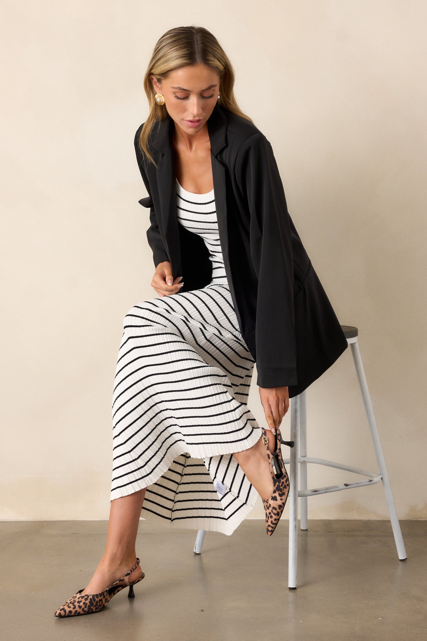 Down To Business Black Blazer