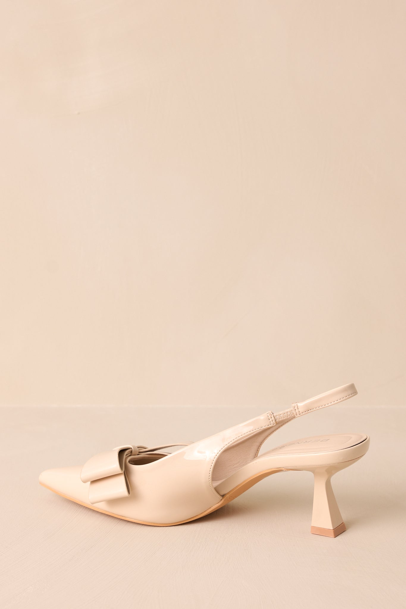 Dreamy Gleam Ivory Slingback Kitten Heels