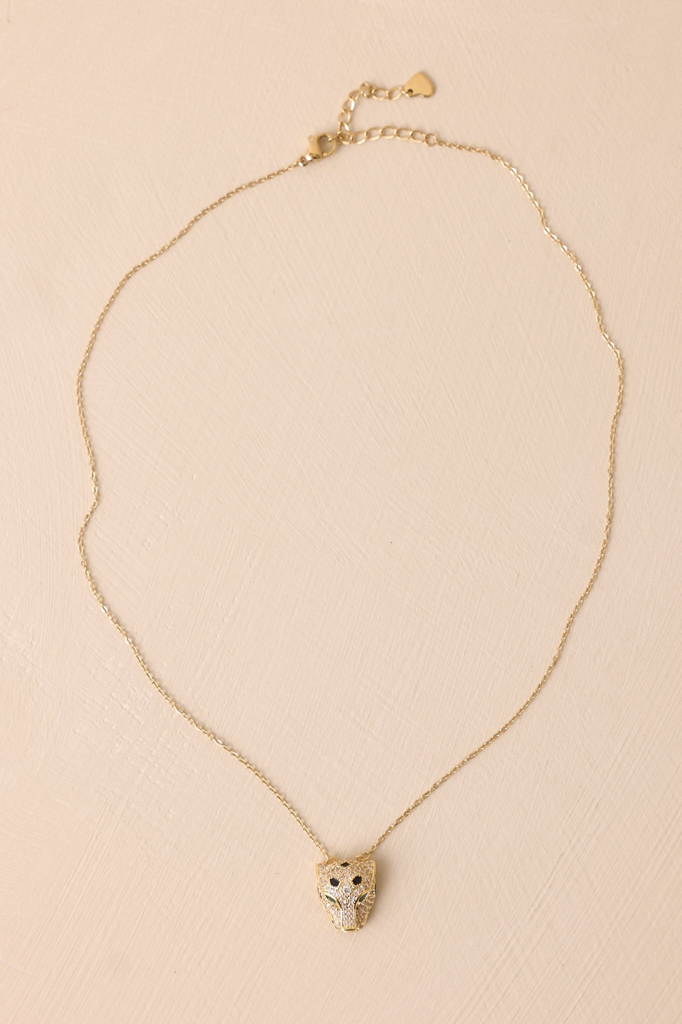 Here & Now Gold Pavè Panther Necklace