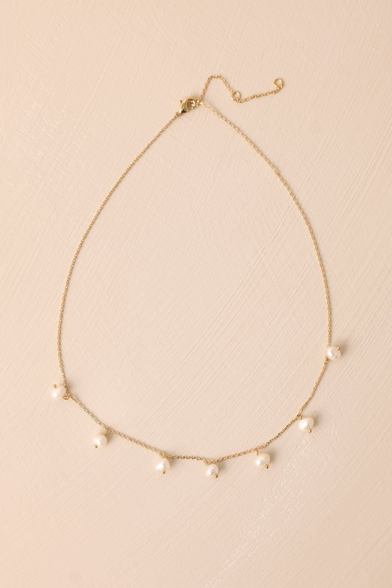 Astral Bloom Gold & Ivory Pearl Chain Necklace