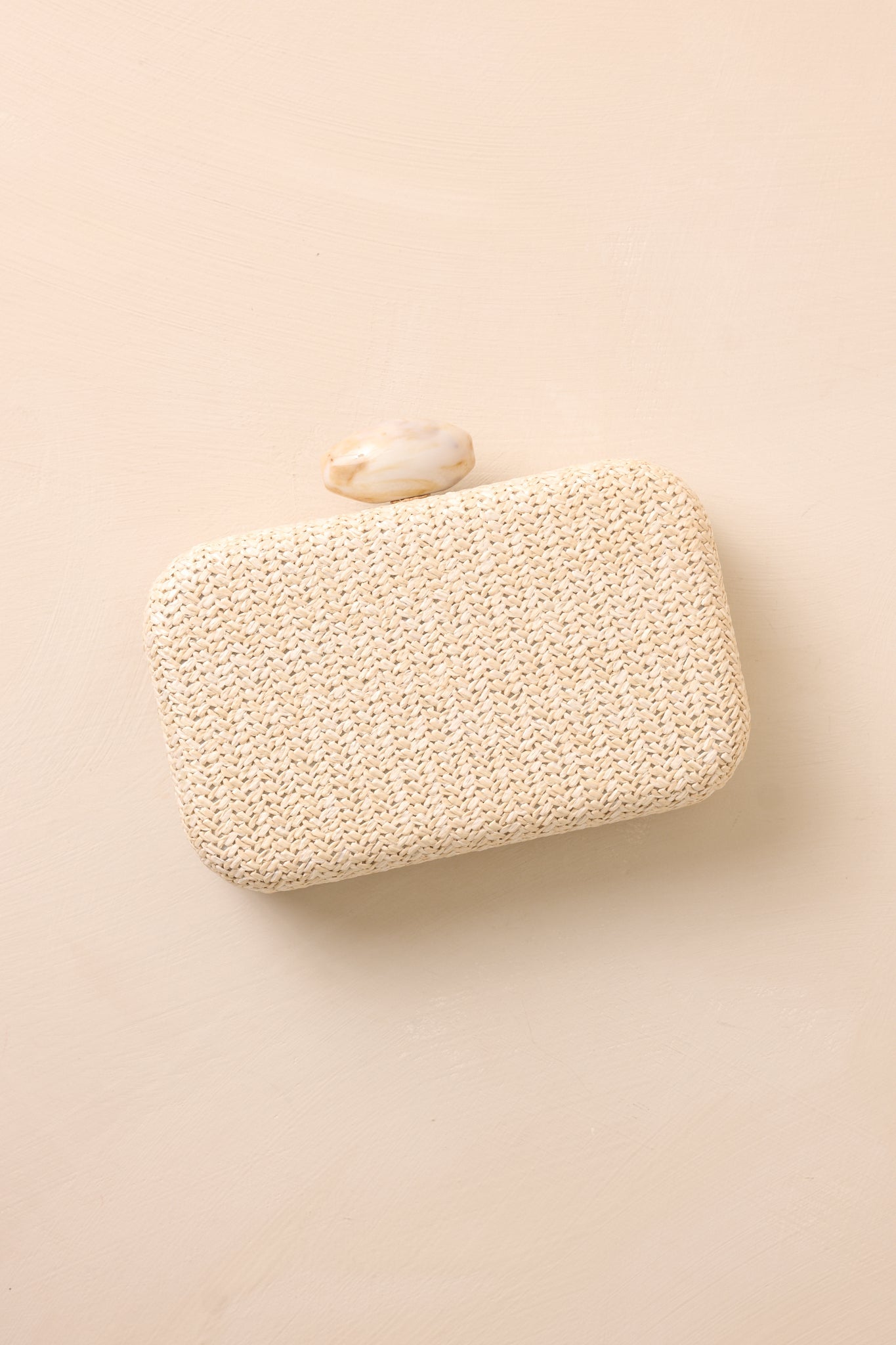Wuthering Moors Beige Woven Clutch