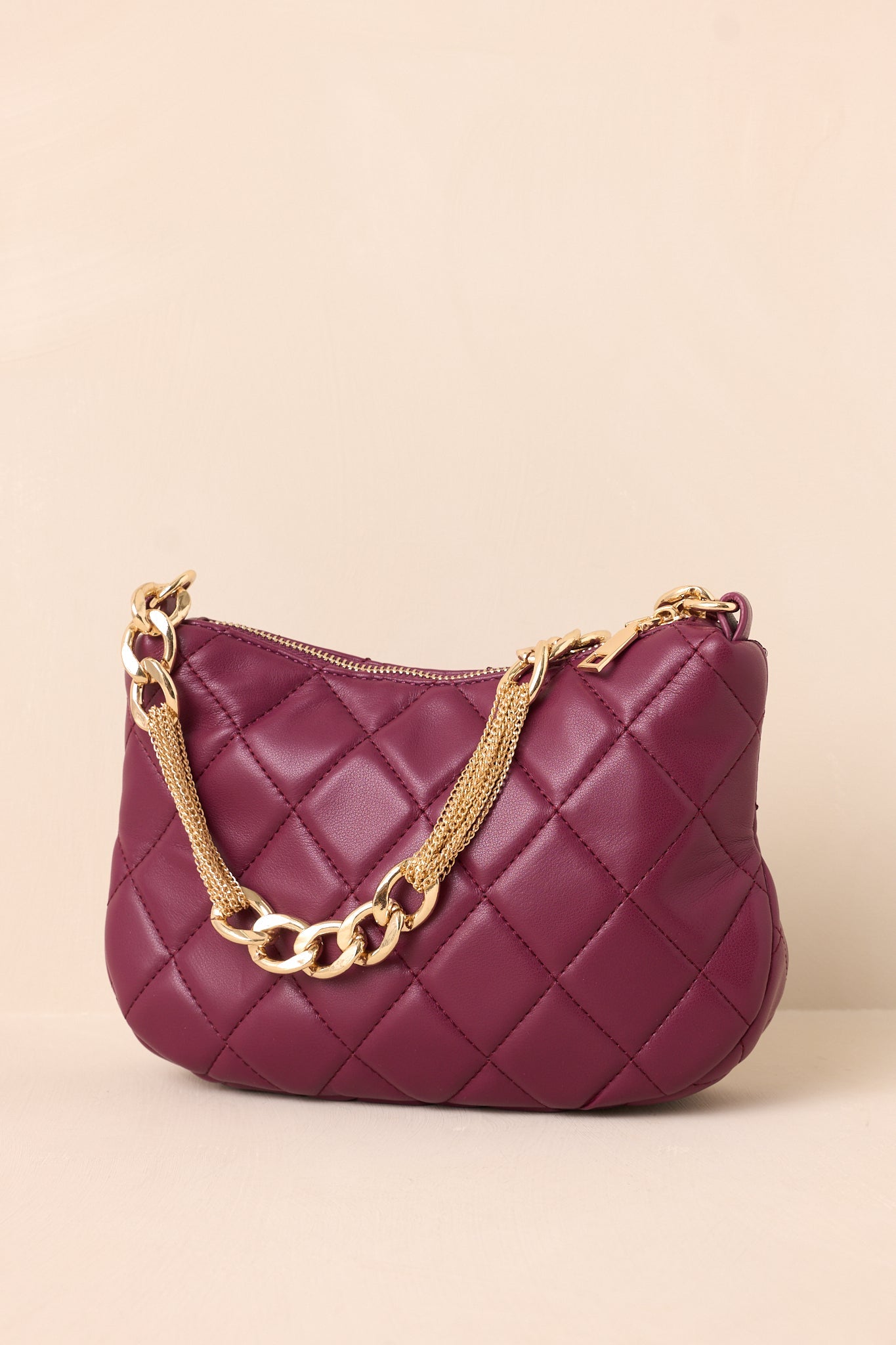 I'm Yours Tonight Merlot Quilted Handbag