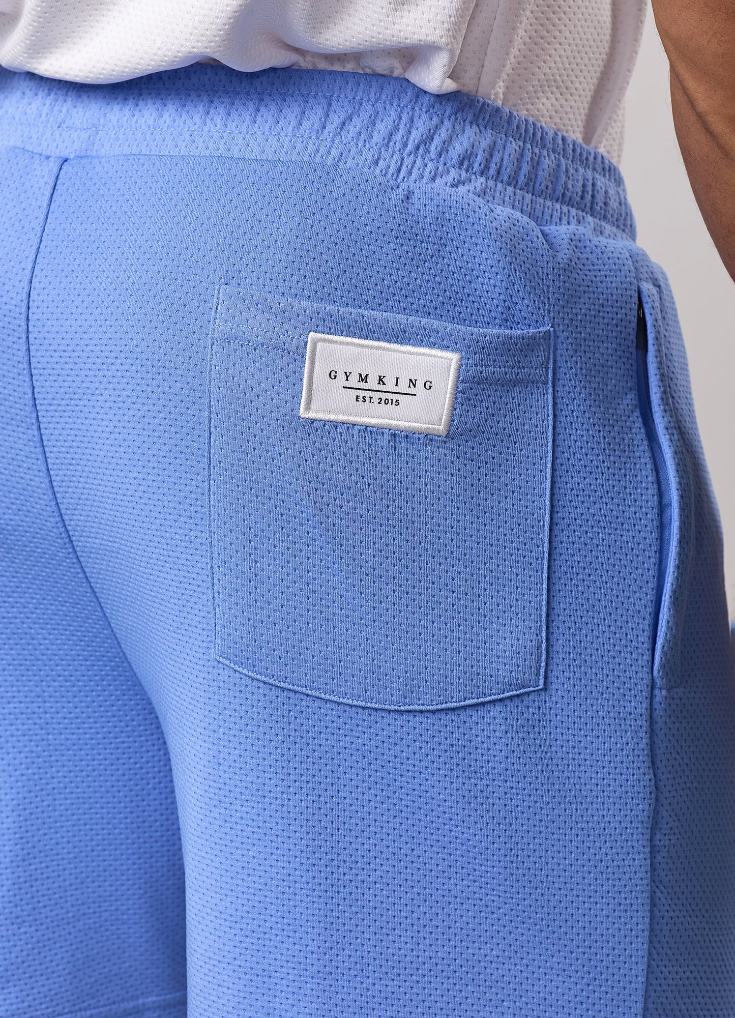 Gym King Brooklyn Mesh Short - Provence Blue