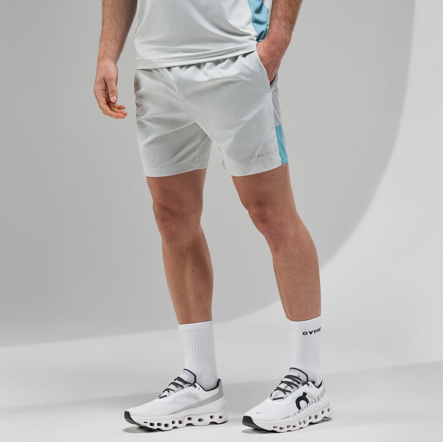 Gym King Focus Woven Short - Light Grey/Urban Grey