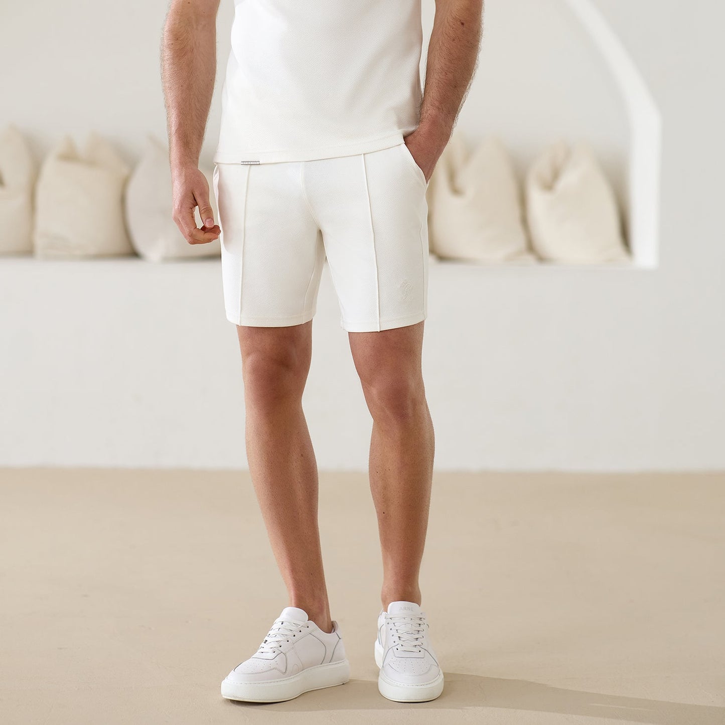 Gym King Portals Texture Short - Cream