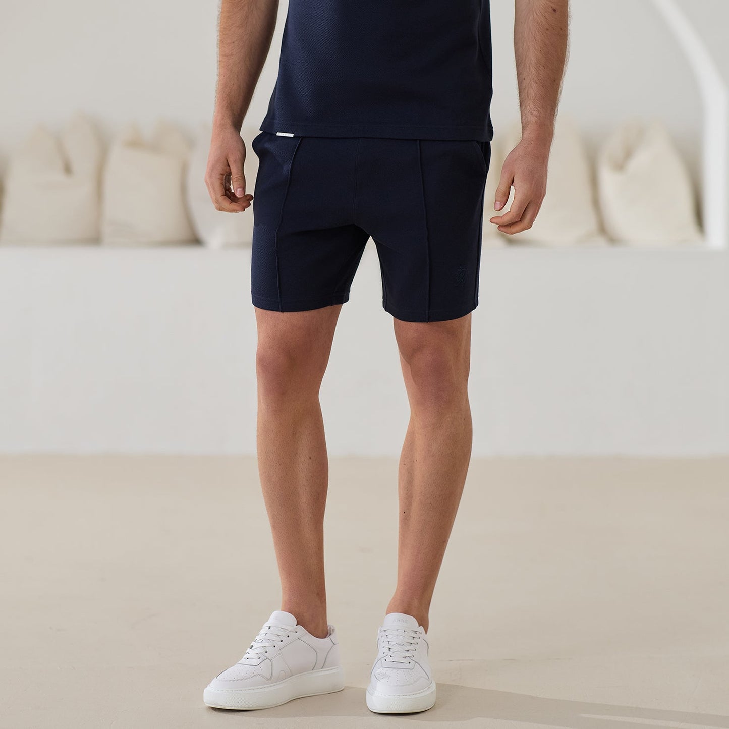 Gym King Portals Texture Short - Navy