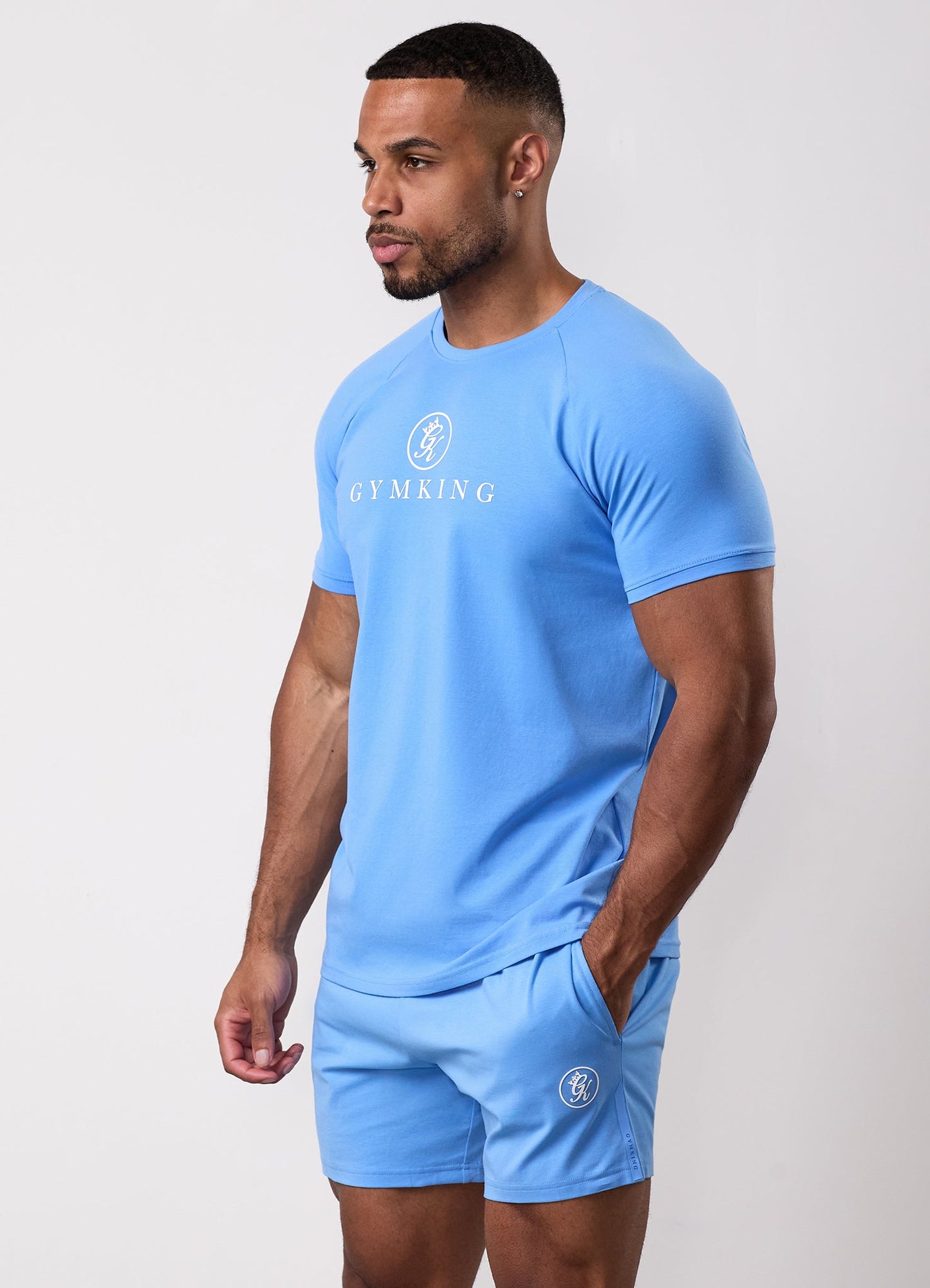 Gym King Pro Jersey Tee - Azure Blue