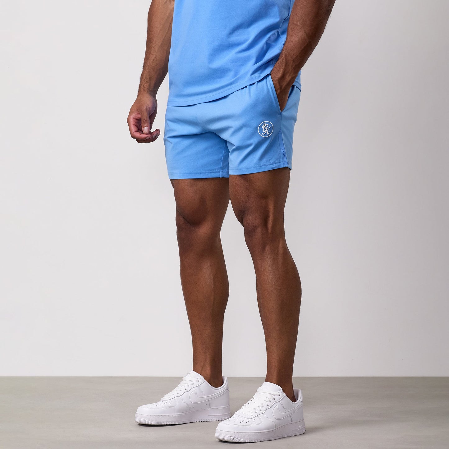 Gym King Pro Jersey Short - Azure Blue