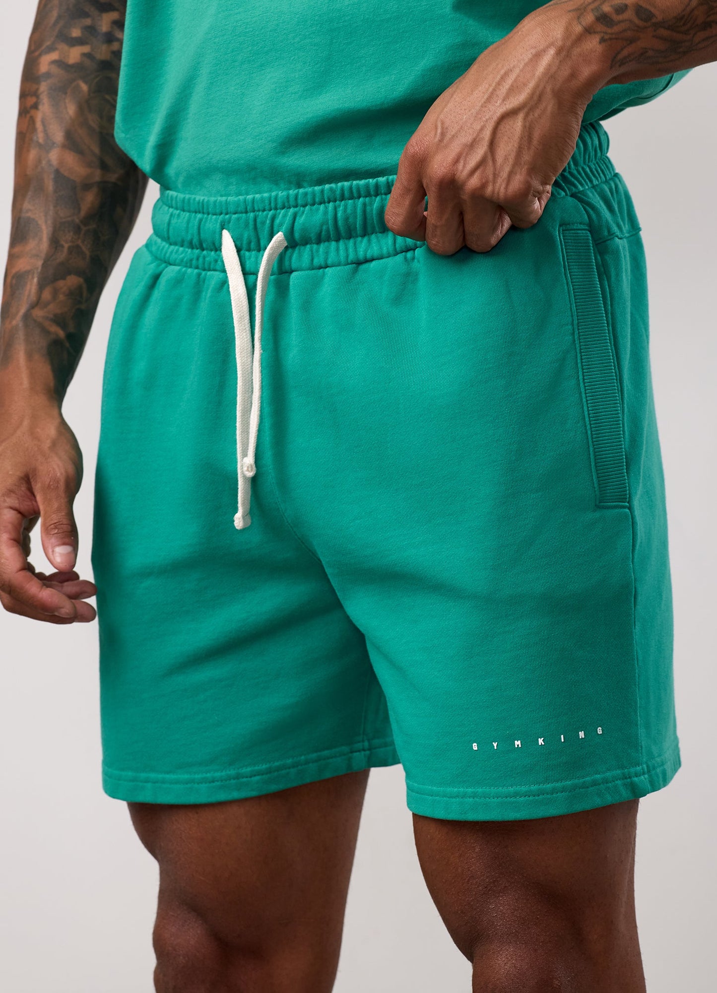 Gym King Purpose Washed Short - Aqua Teal