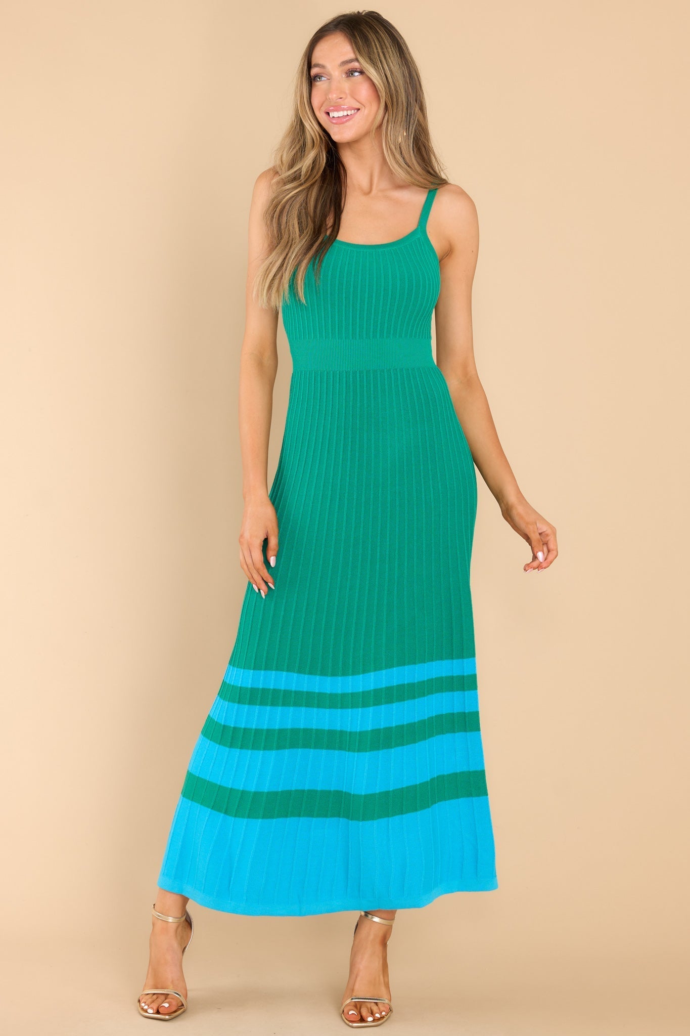 Floating On By Green Maxi Dress