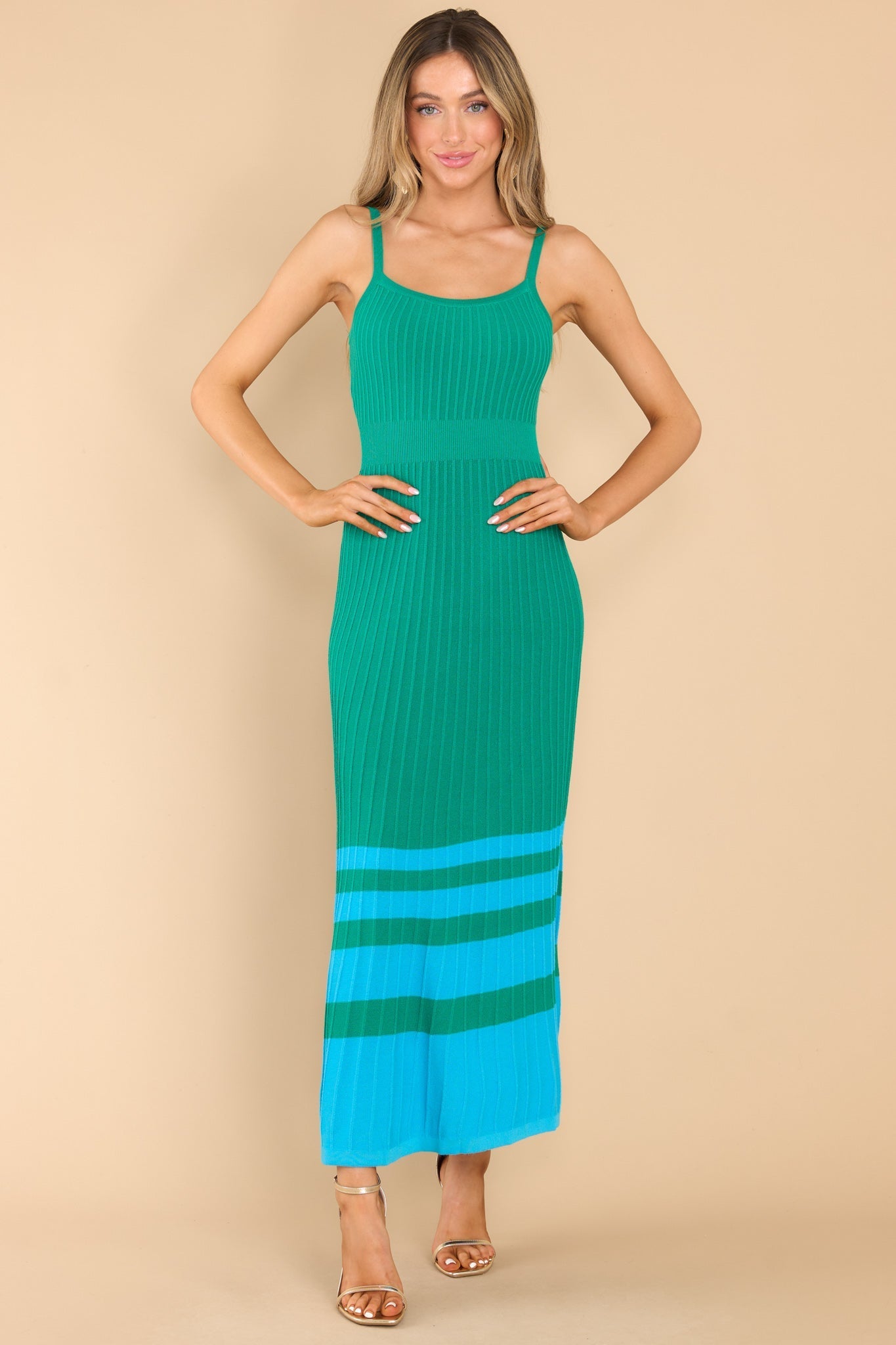 Floating On By Green Maxi Dress
