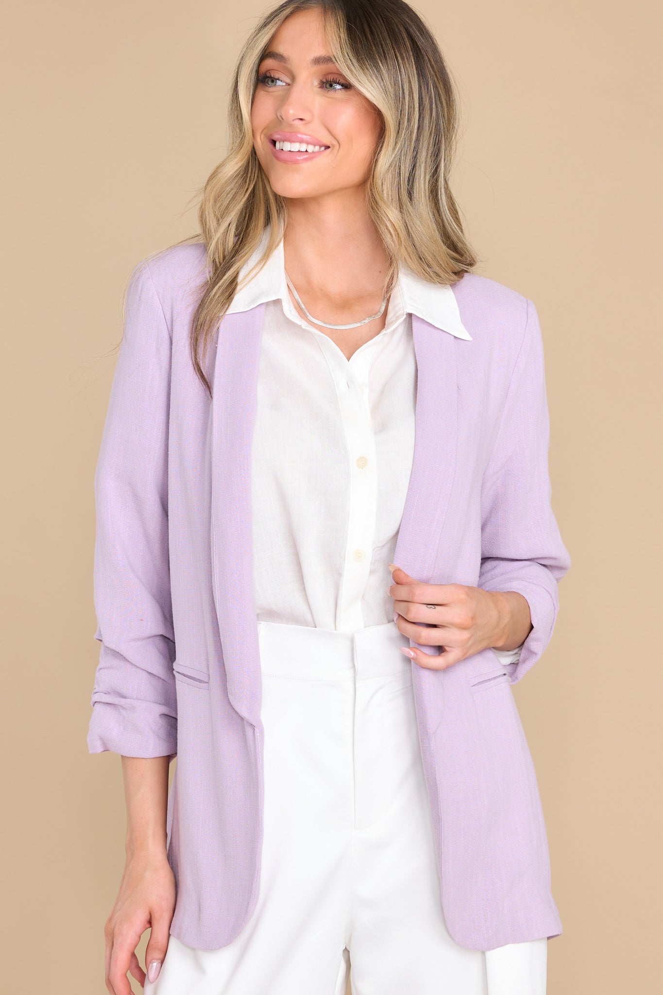 It's My Call Lilac Blazer