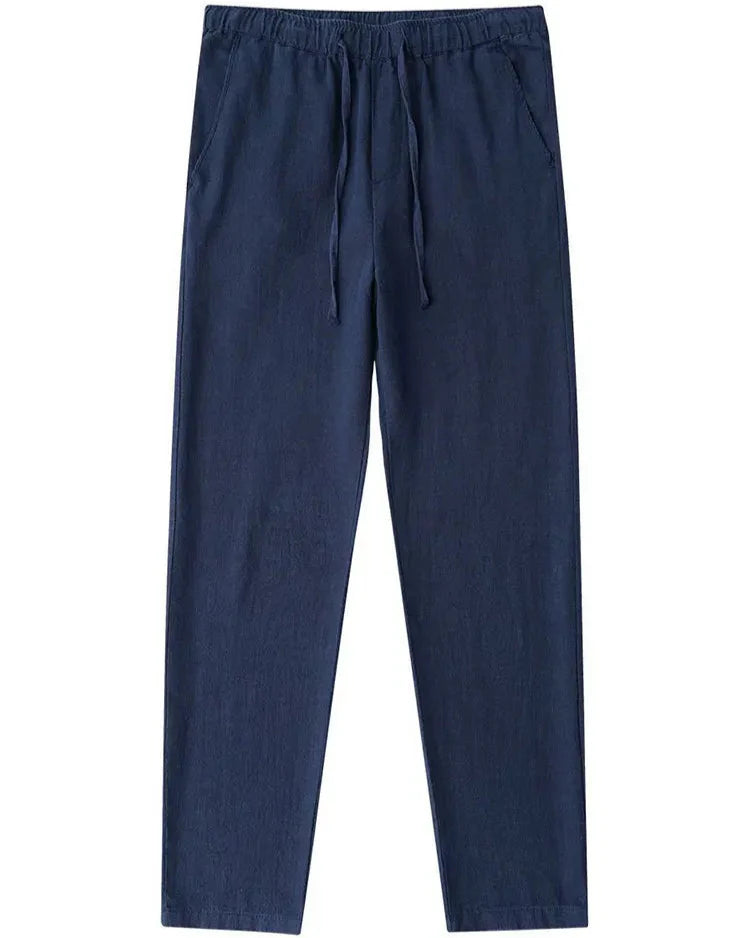 Men's Straight Linen & Cotton Trousers Old Money Style - Clément Trousers