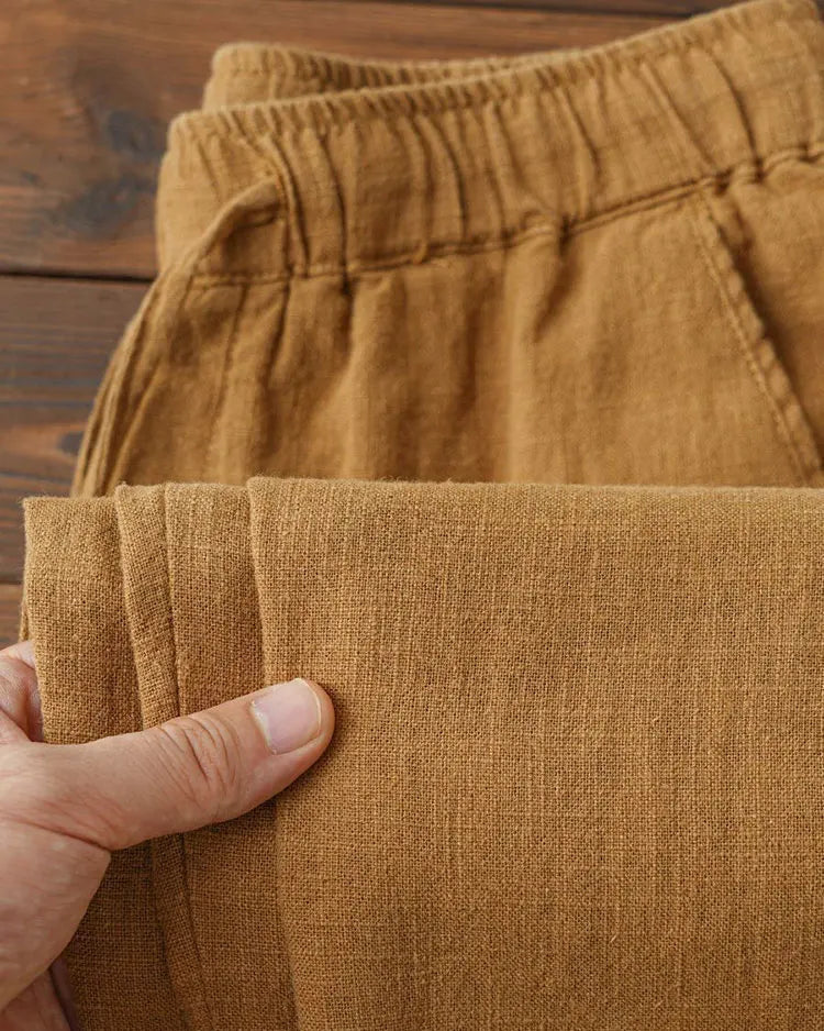Men's Straight Linen & Cotton Trousers Old Money Style - Clément Trousers