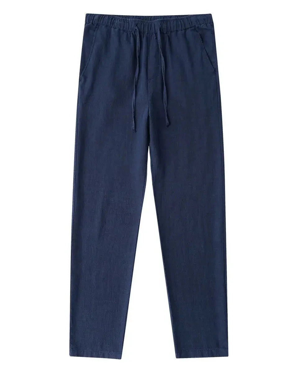 Men's Straight Linen & Cotton Trousers Old Money Style - Clément Trousers