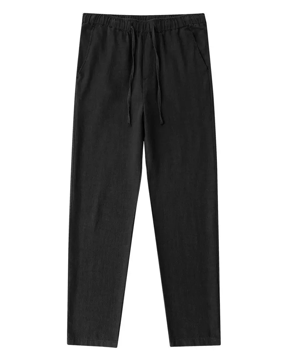 Men's Straight Linen & Cotton Trousers Old Money Style - Clément Trousers