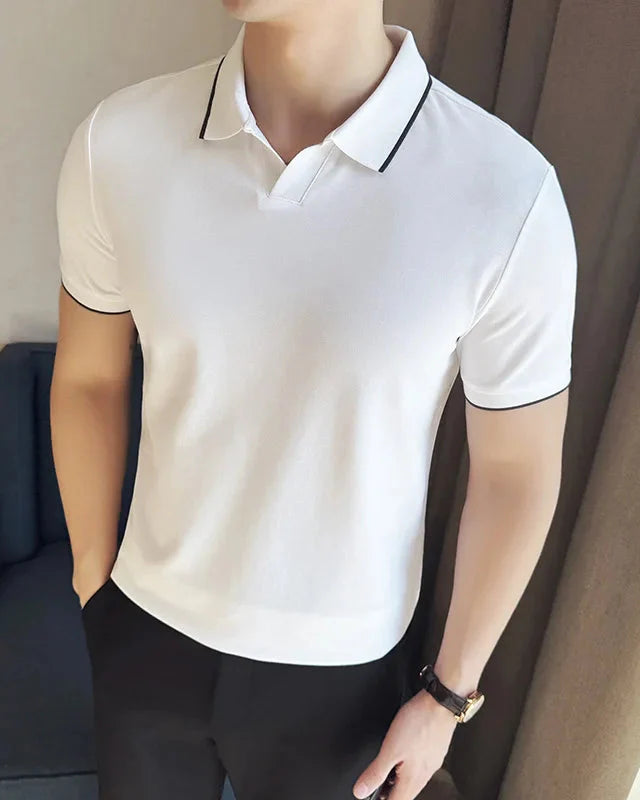 Elegant Men's Polo Shirt Old Money Style - Anas Polo