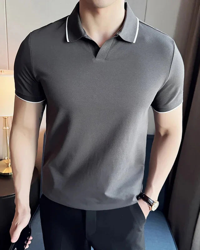 Elegant Men's Polo Shirt Old Money Style - Anas Polo