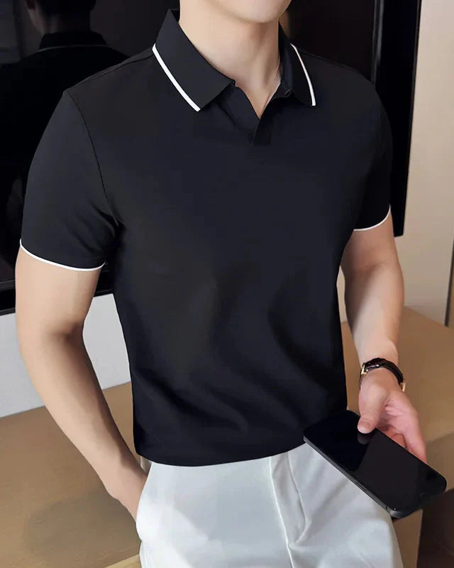 Elegant Men's Polo Shirt Old Money Style - Anas Polo