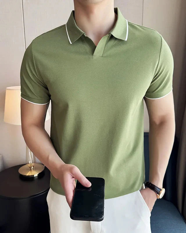 Elegant Men's Polo Shirt Old Money Style - Anas Polo