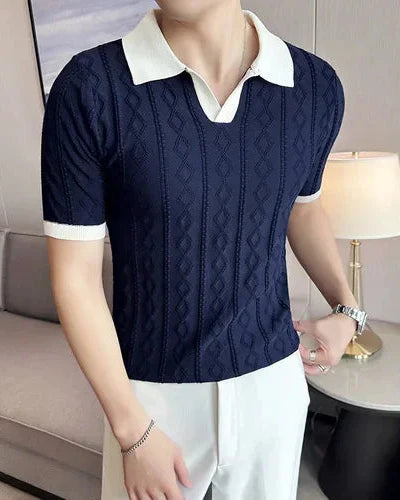 Elegant Men's Short Sleeve Polo Shirt - Benoît Polo Shirt
