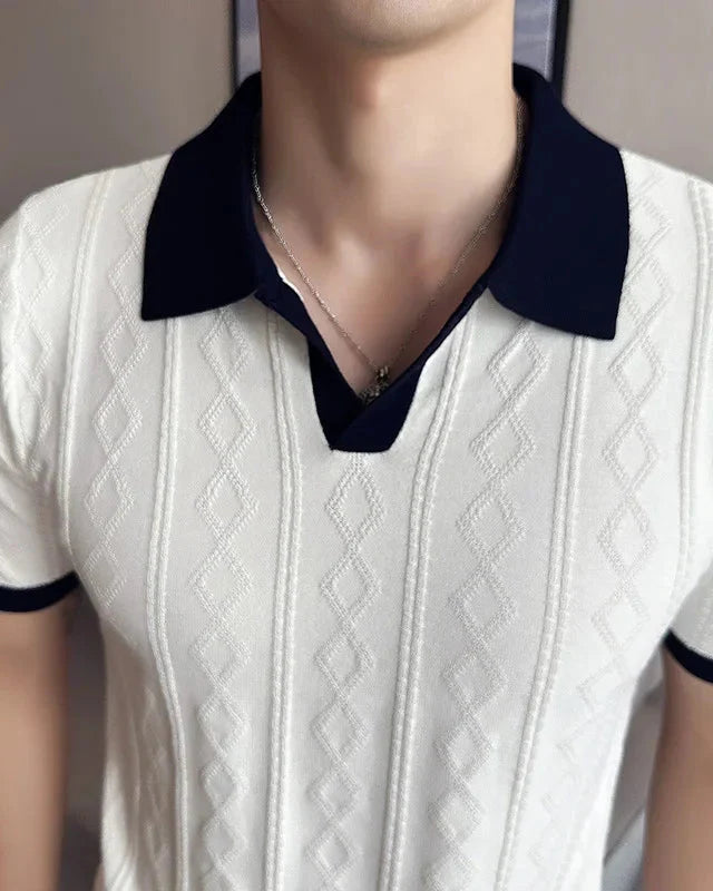 Elegant Men's Short Sleeve Polo Shirt - Benoît Polo Shirt