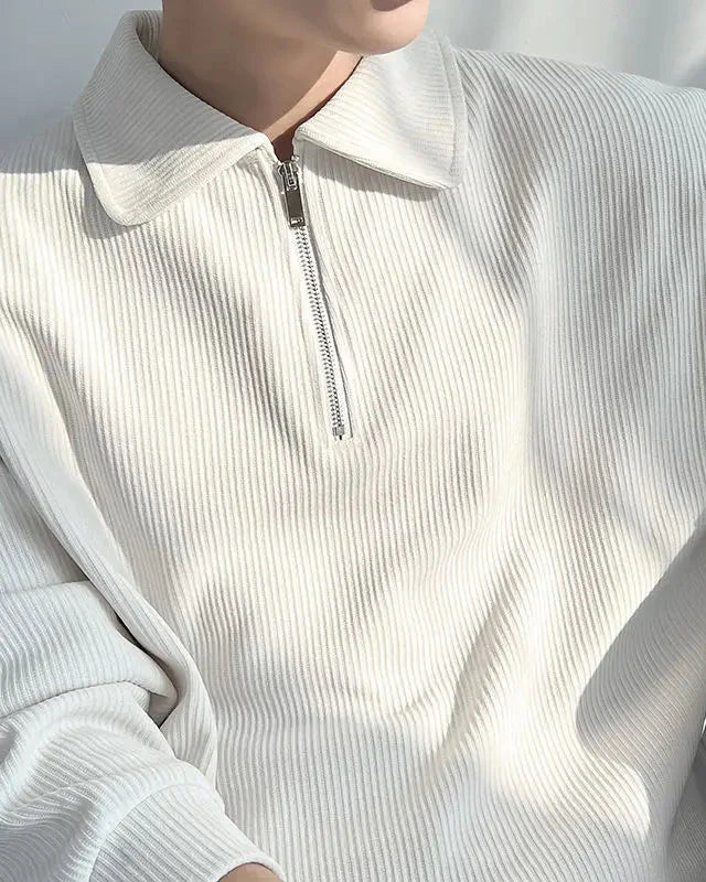 Old Money Men's Zip-Up Sweater - Christian Sweater