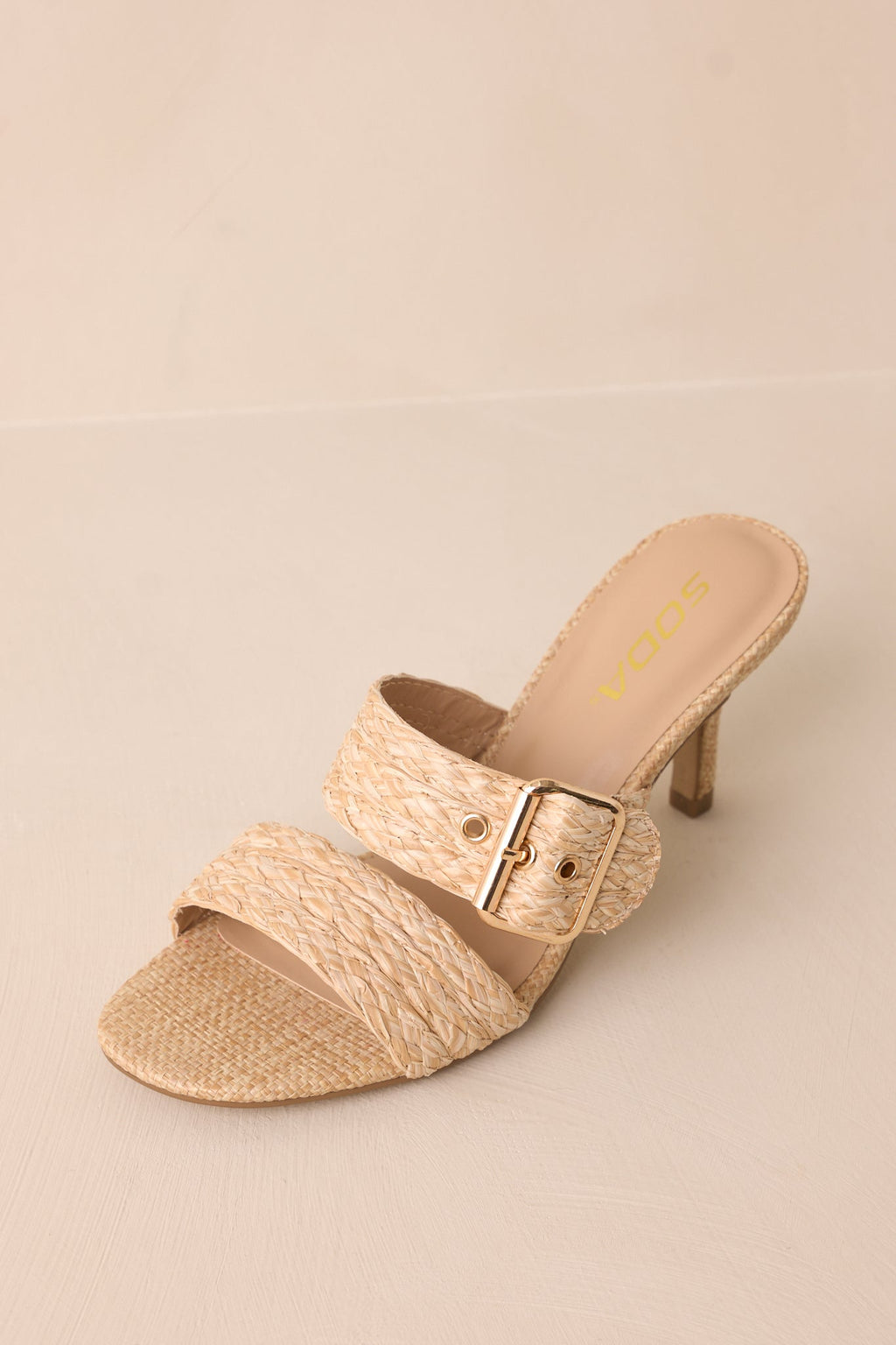 Dockside Dinner Natural Raffia Heels