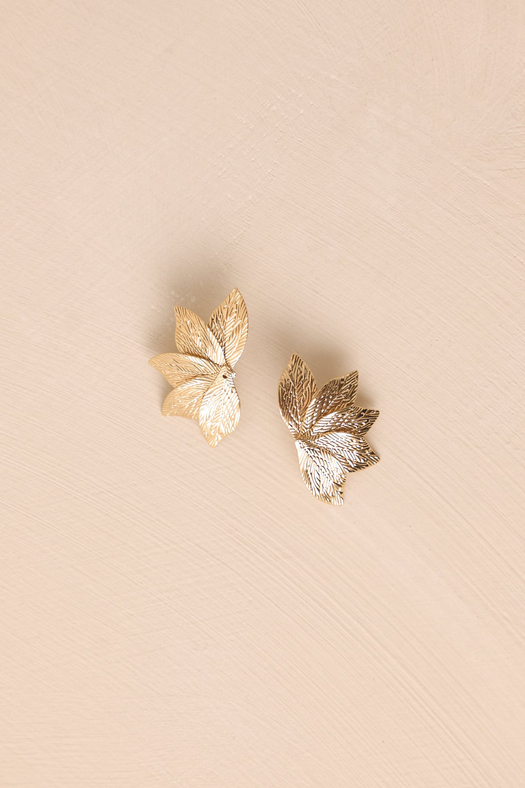 It's The Little Things Gold Leaf Earrings