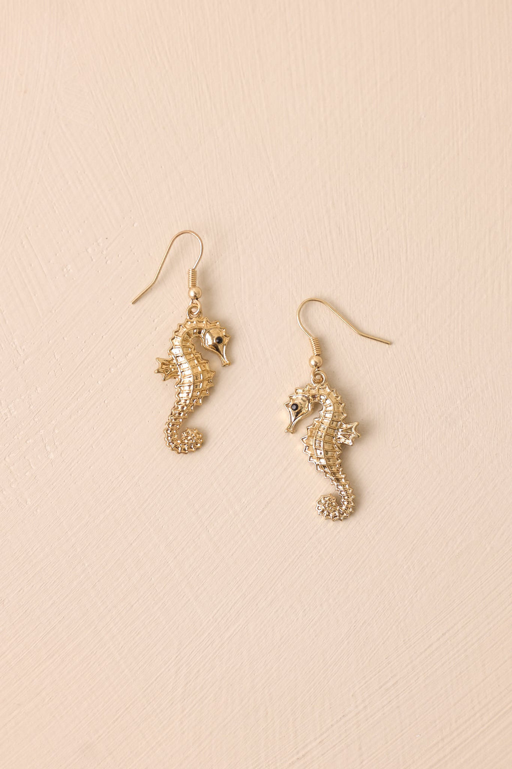 Into The Deep Gold Seahorse Earrings