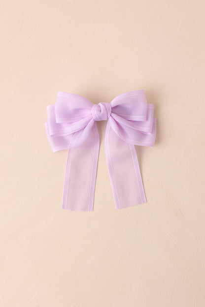 Delicate Dreams Lavender Clip In Bow