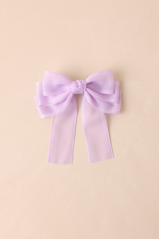 Delicate Dreams Lavender Clip In Bow