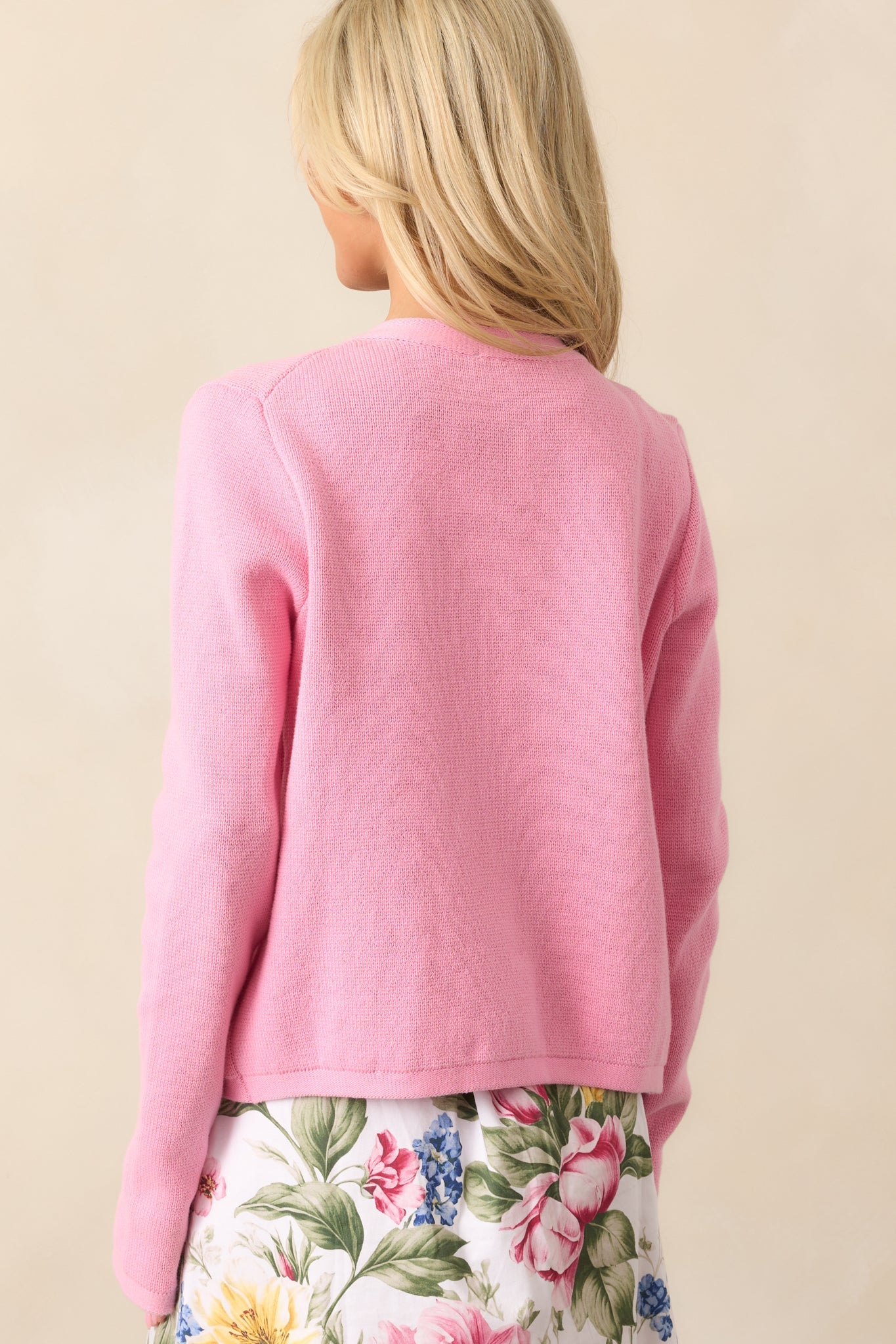 Kennedy Lantana Pink Cotton Cardigan