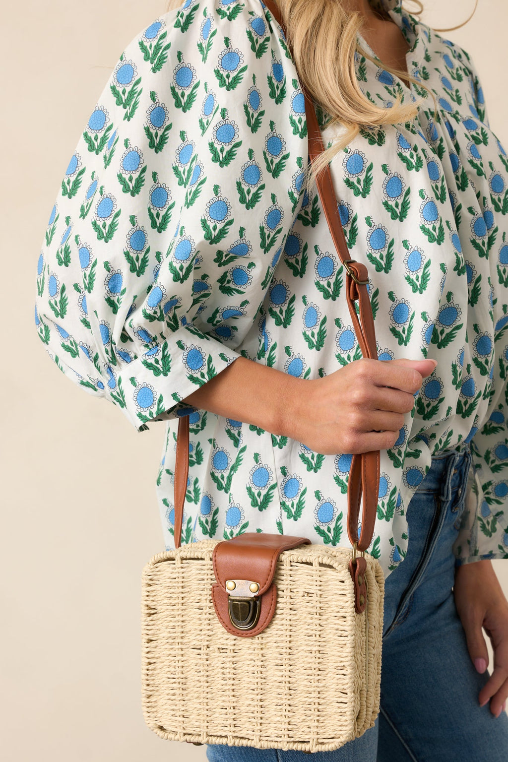 Already There Ivory Natural Whicker Handbag