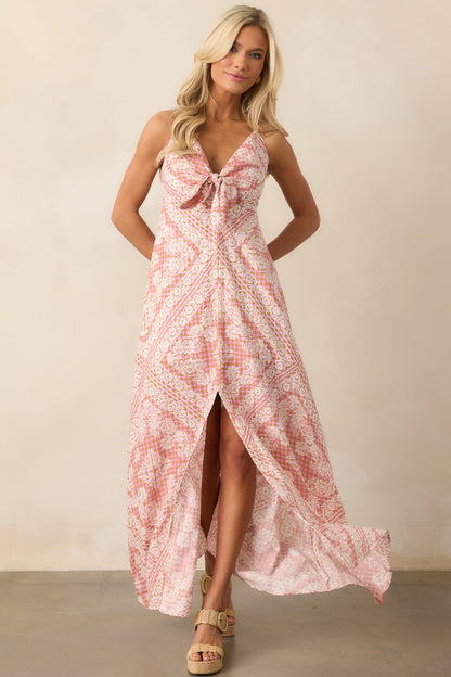 Hibiscus Hideaway Rose Pink Floral Maxi Dress