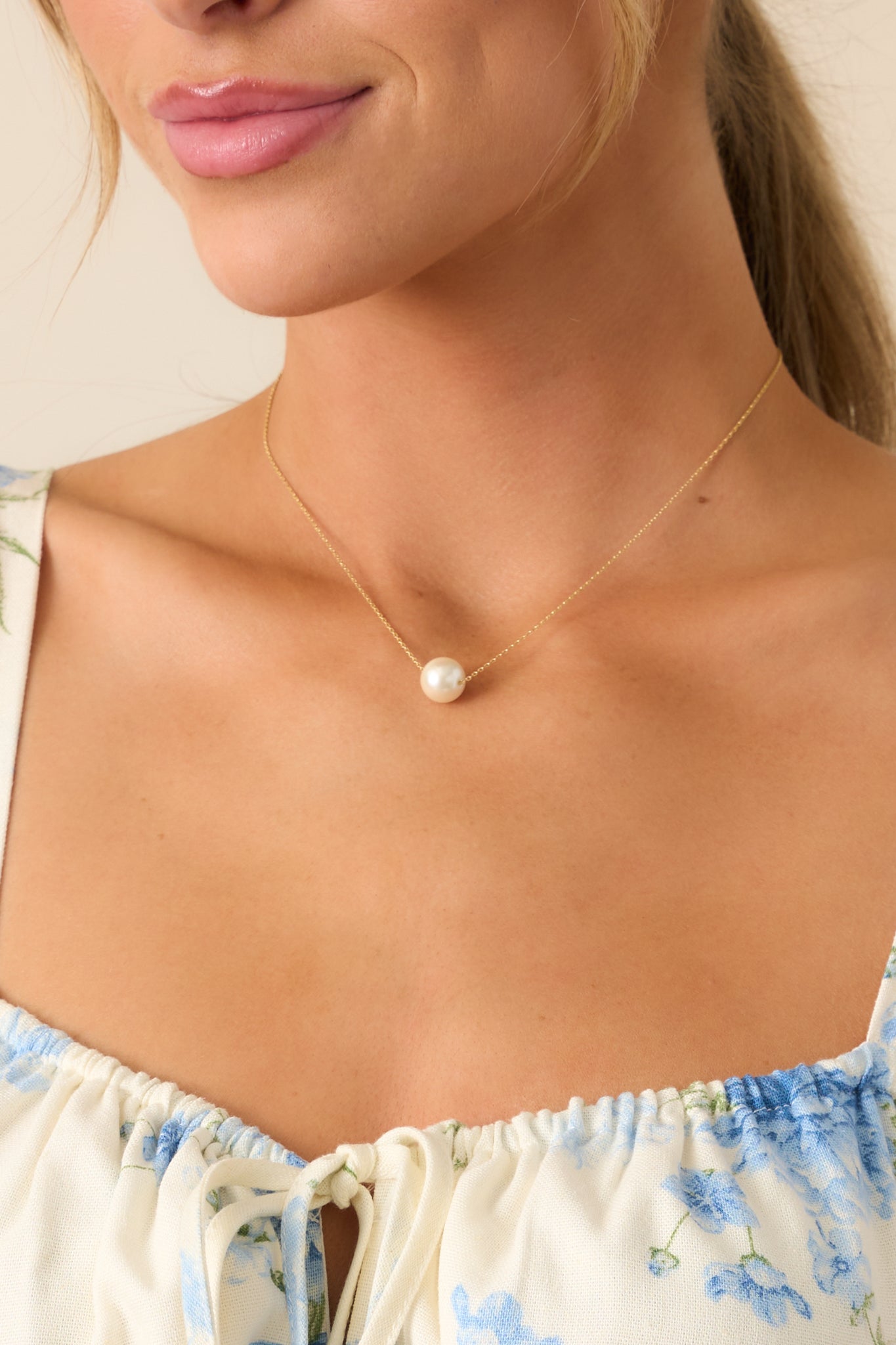 Cocktail Hour Ivory Faux Pearl Necklace