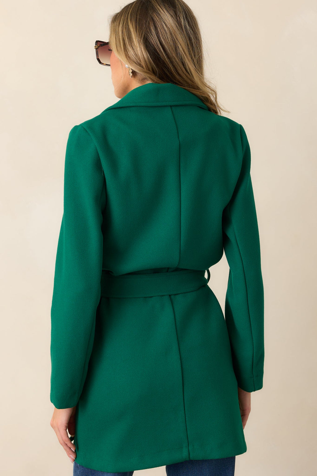 A Walk Through The City Kelly Green Coat