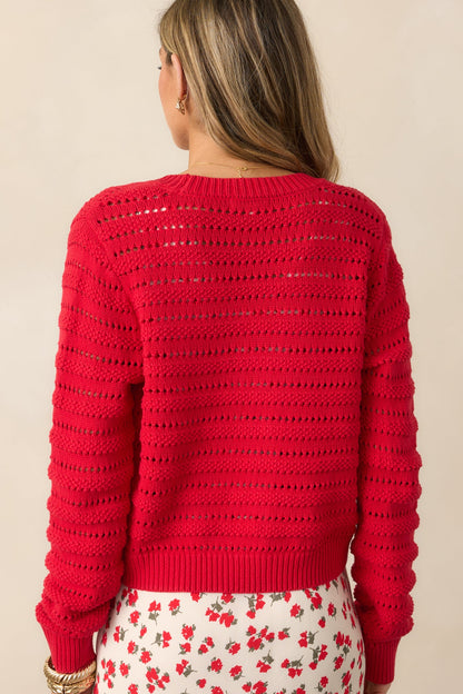 Z Supply Cherry Red Romance Cardigan