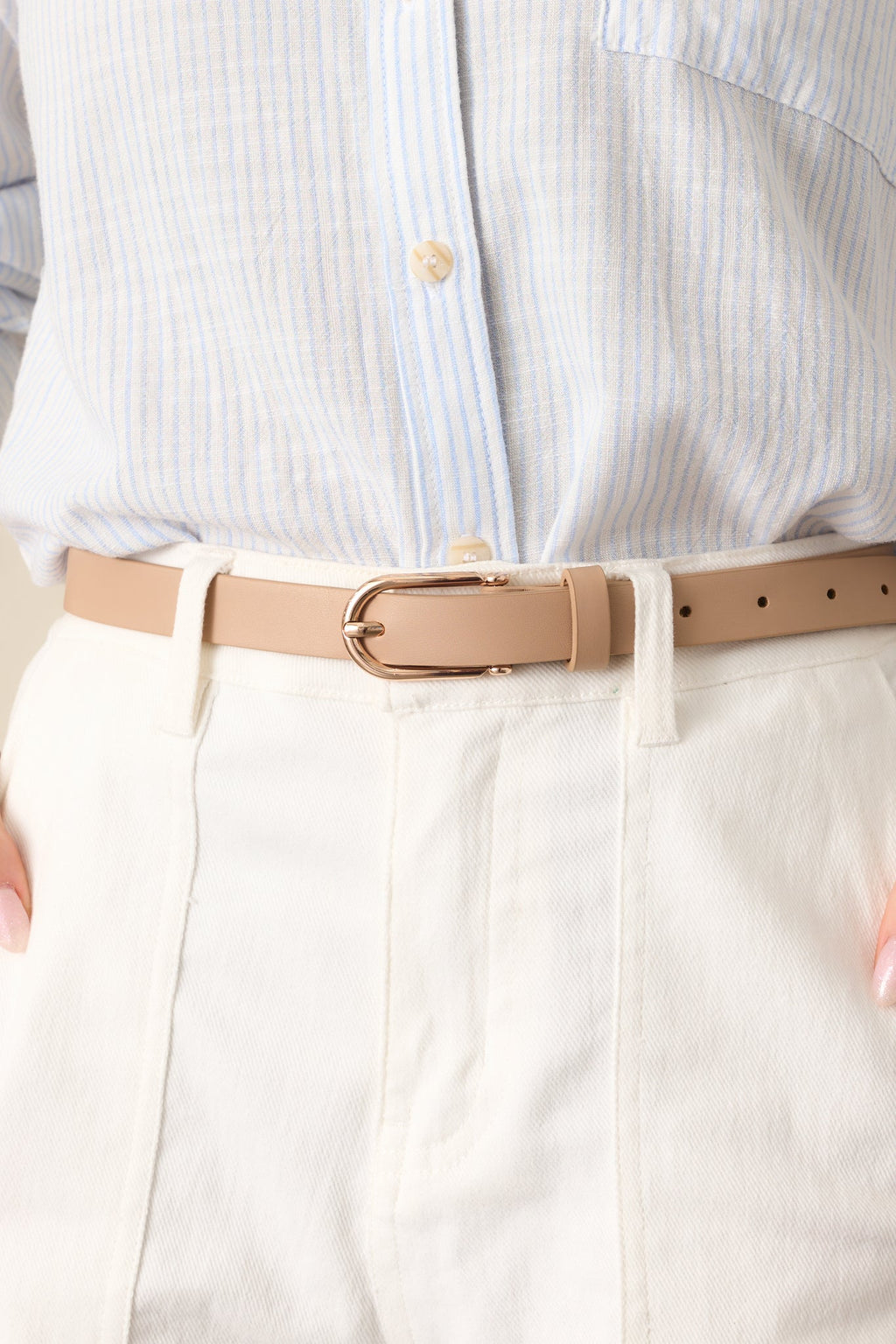 Everywhere With Me Taupe Belt