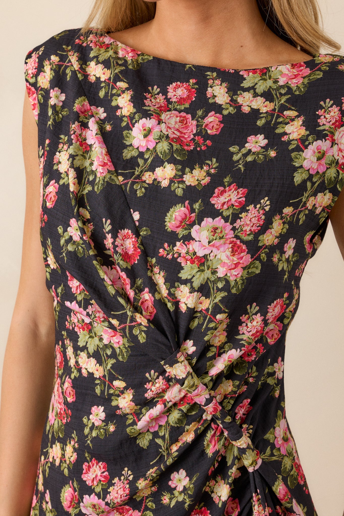 Wildflower Wonder Black Floral Mini Dress