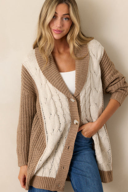 Just For Me Tan Cardigan