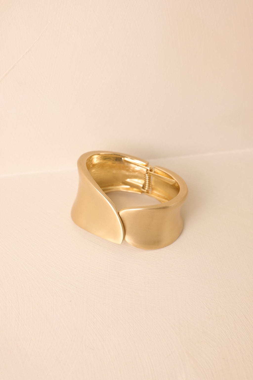 Double Take Matte Gold Cuff Bracelet