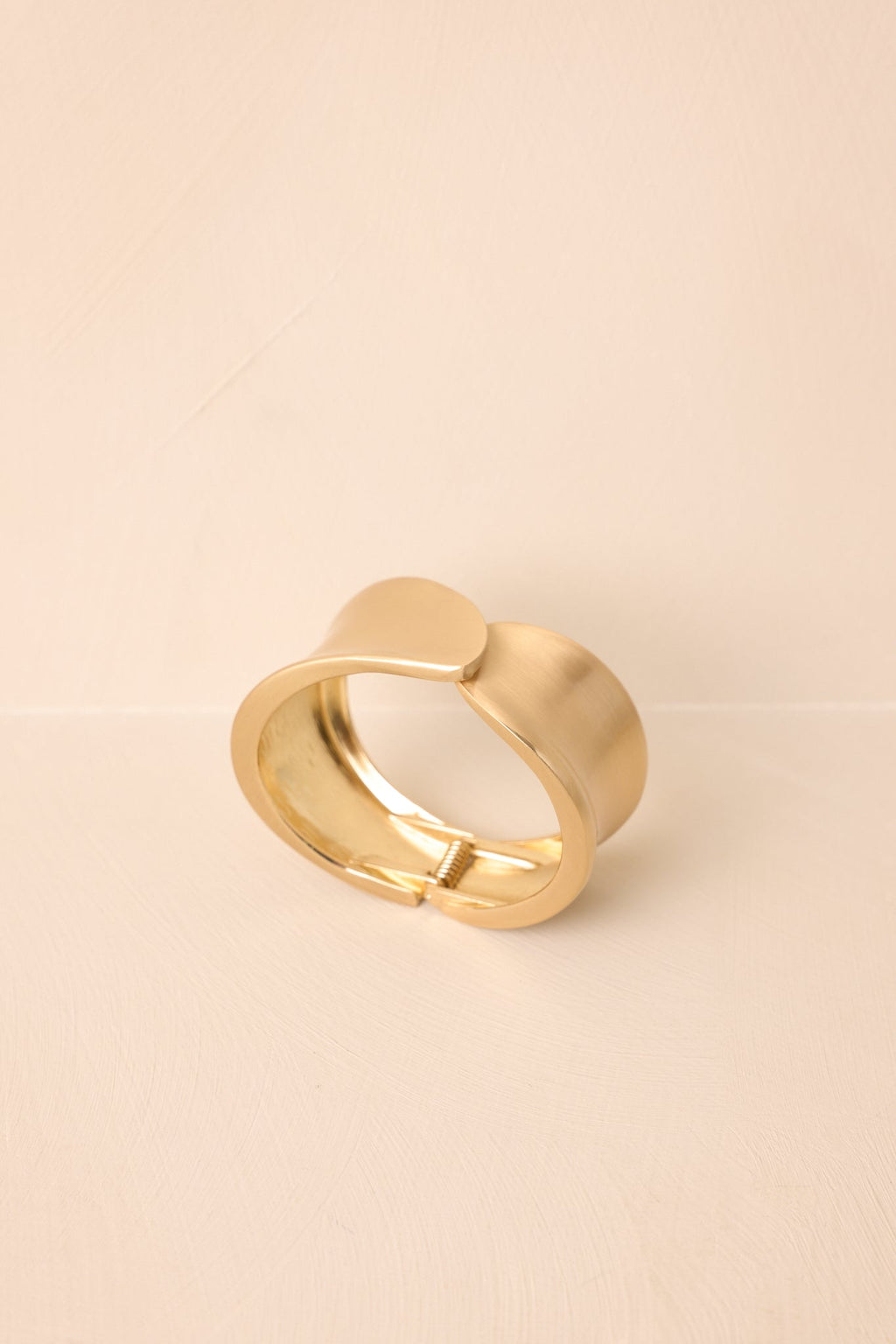 Double Take Matte Gold Cuff Bracelet