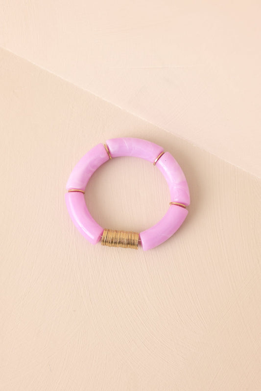 Find Your Joy Lavender Beaded Bracelet