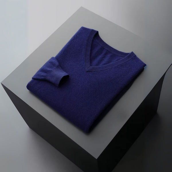 The Amalfi Merino Wool V-Neck Sweater