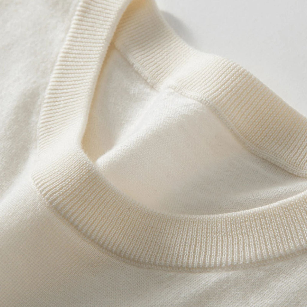 The Lisbon Wool Knit Casual T-Shirt