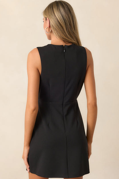 I'd Like That Black Sleeveless Mini Dress