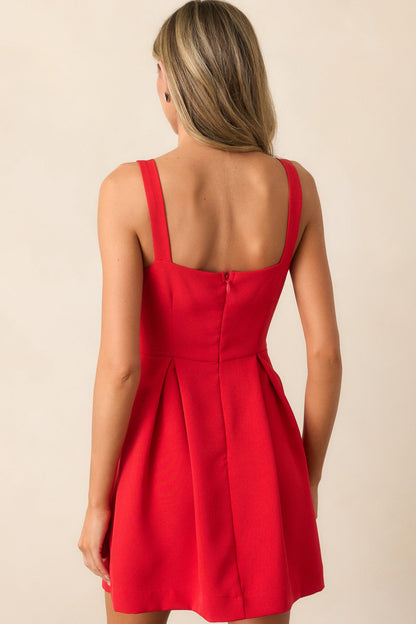 In The Details Red Mini Dress