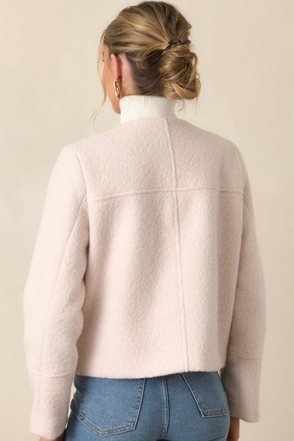 In My Heart Ivory Bouclé Jacket